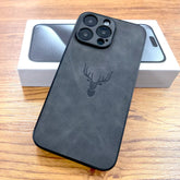 Retro PU Leather Deer Phone Case for iPhone